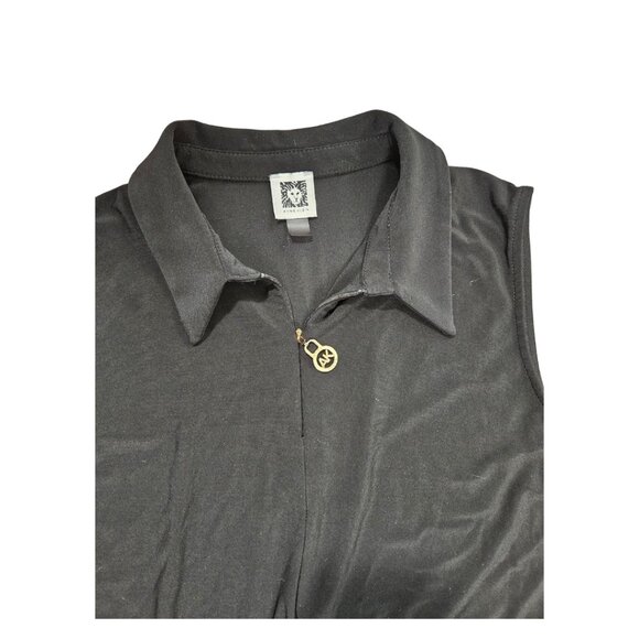 Anne Klein Women's Black Sleeveless Dress- Size 12 - Picture 3 of 5